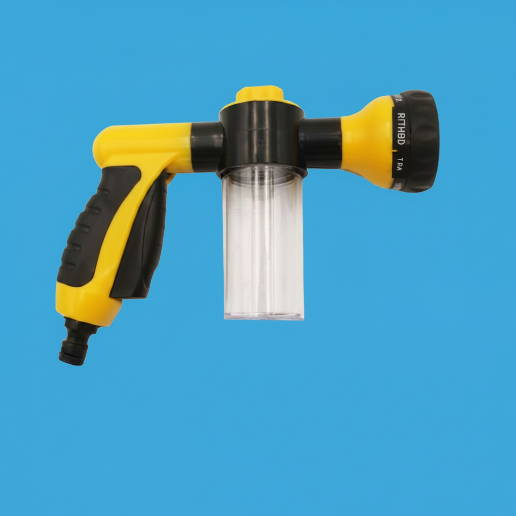 BARK! Dog Washing Hose Attachment with 8 Spray Patterns & Shampoo Dispenser